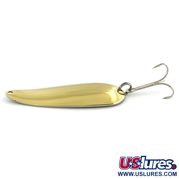 Vintage  Eppinger Dardevle Dardevlet , 3/4oz Gold / Nickel fishing spoon #6804