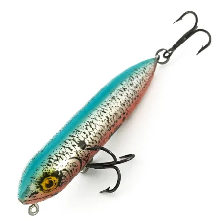 Vintage Heddon Zara Puppy, 1/4oz Rainbow Trout fishing lure #6806