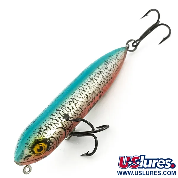 Vintage   Heddon Zara Puppy, 1/4oz Rainbow Trout fishing lure #6806