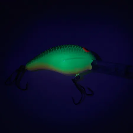 Vintage Bandit 300, 3/8oz Chartreuse Blue Back fishing lure #6813