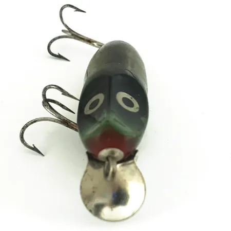 Vintage Millsite Tackle Millsite Wig Wag Floater 100 series, 2/5oz Green fishing lure #6814