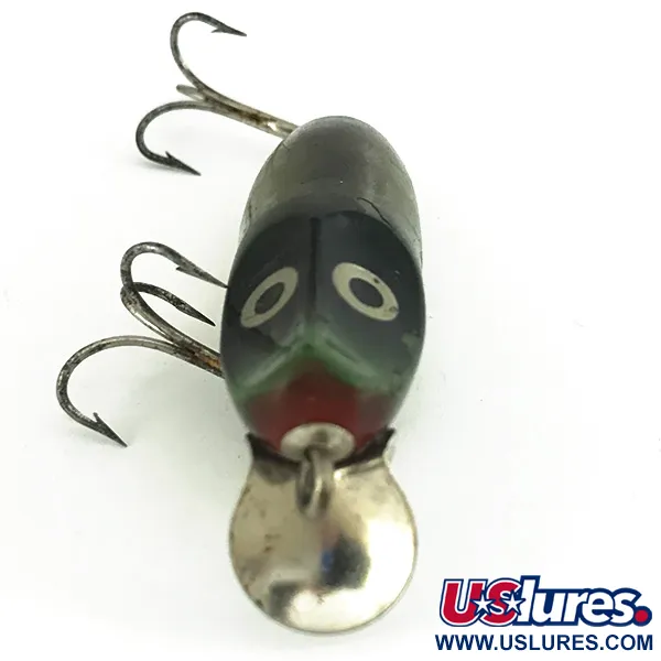 Vintage  Millsite Tackle Millsite Wig Wag Floater 100 series, 2/5oz Green fishing lure #6814