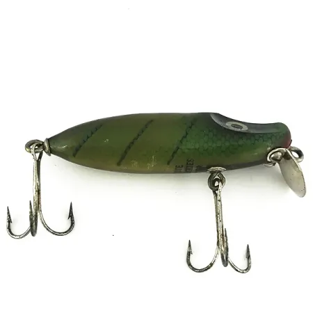 Vintage Millsite Tackle Millsite Wig Wag Floater 100 series, 2/5oz Green fishing lure #6814