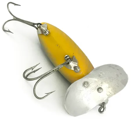 Vintage Fred Arbogast Jitterbug , 1/2oz Perch fishing lure #6816