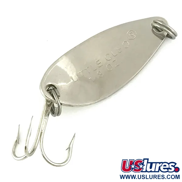 Vintage   Acme Little Cleo UV, 1/8oz Nickel / Green fishing spoon #6819