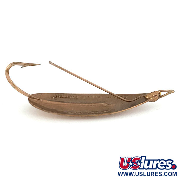 Vintage   Weedless Johnson Silver Minnow, 3/16oz Copper fishing spoon #6825