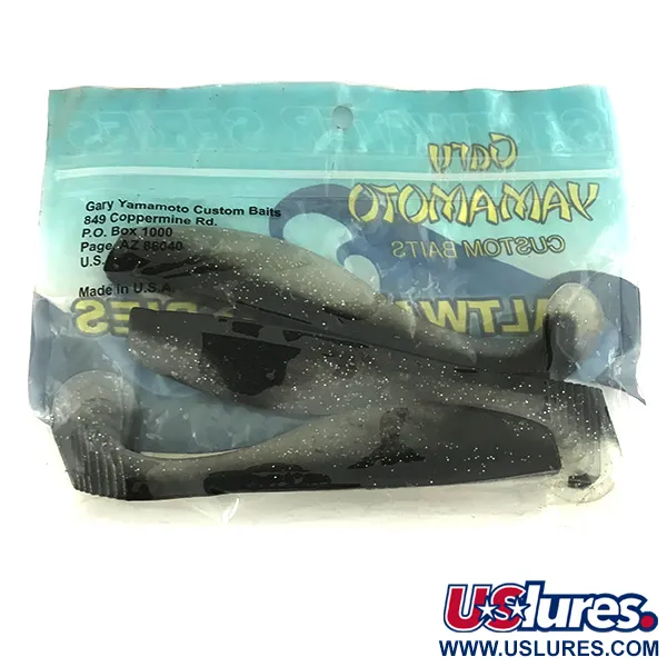  Gary Yamamoto Yamamoto Saltwater series soft bait 3 pcs,  Black w / Hologram Belly fishing #6830