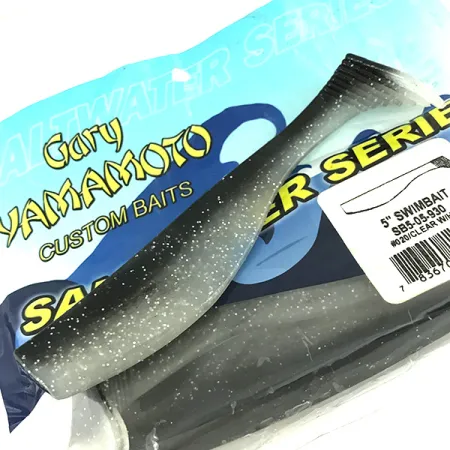 Gary Yamamoto Yamamoto Saltwater series soft bait 3 pcs, Black w / Hologram Belly fishing #6830