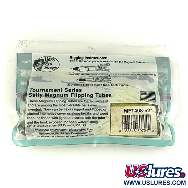 Bass Pro Shops Salty Magnum Flipping Tubes soft bait 8pcs