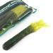   Bass Pro Shops Salty Magnum Flipping Tubes soft bait 8pcs,  Green Pumpkin Chartreuse Skirt fishing #6833
