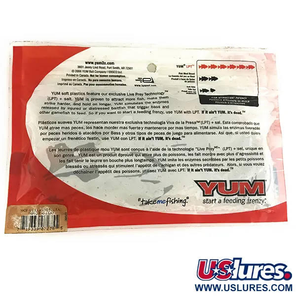 YUM Yum Chunk soft bait 8pcs, Crawdad fishing #6835