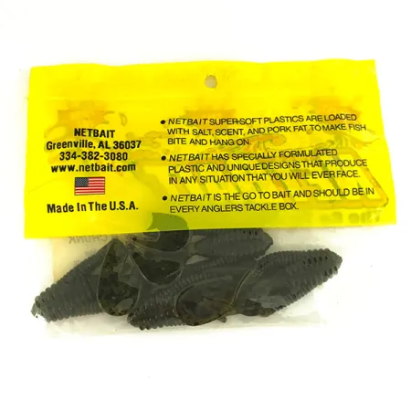 NetBait Netbait Kickin B Chunk 4 pcs, Green Pumpkin fishing #6836