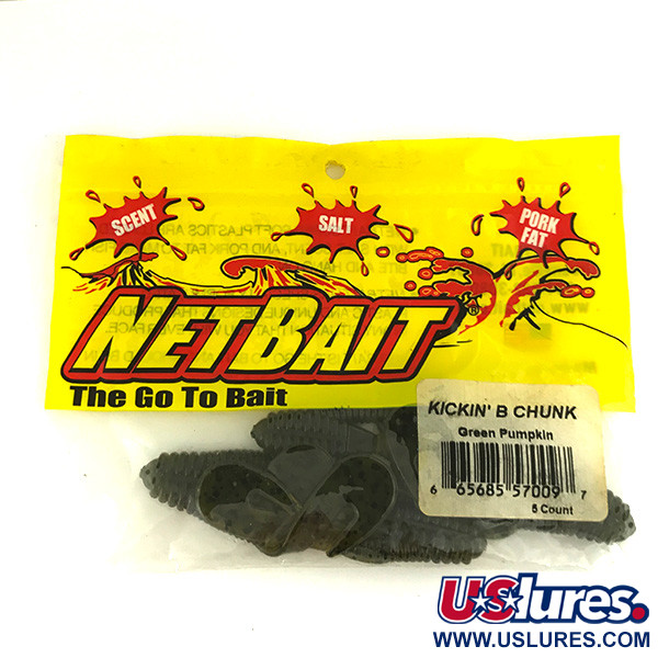  NetBait Netbait Kickin B Chunk 4 pcs,  Green Pumpkin fishing #6836