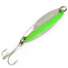 Vintage  Acme Kastmaster , 3/8oz Nickel / Green fishing spoon #6839