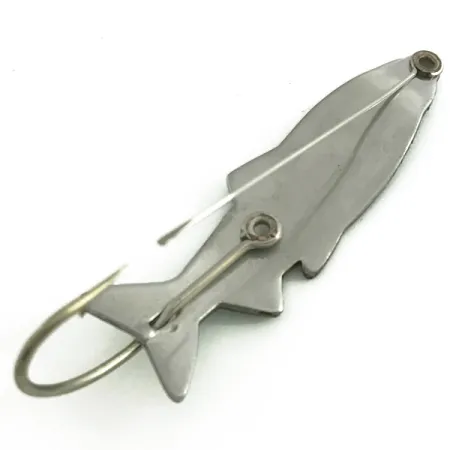 Vintage Renosky Lures Weedless Renosky Laser Weedless Spoon, 2/5oz Light Blue / Nickel fishing spoon #6852