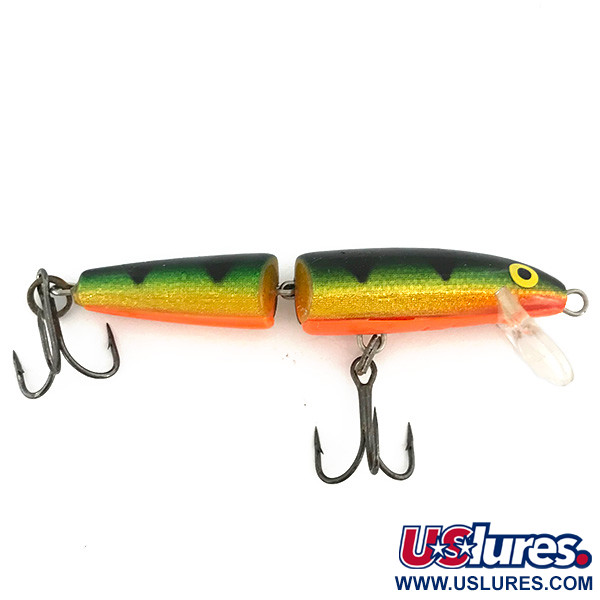 OLD LURE VINTAGE DOUBLE JOINTED J-7 RAPALA FOR BASS AND WALLEYE FISHING.