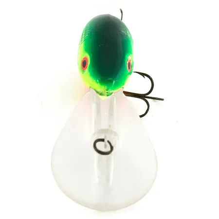 Vintage Mann's Bait  Mann's Depth Plus Ol' Homer, Yellow / Green fishing lure #6862