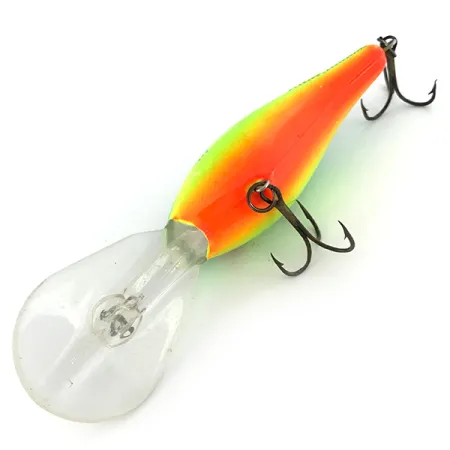 Vintage Mann's Bait  Mann's Depth Plus Ol' Homer, Yellow / Green fishing lure #6862