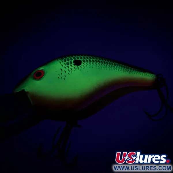 Vintage  Mann's Bait  Mann's Depth Plus Ol' Homer,  Yellow / Green fishing lure #6862