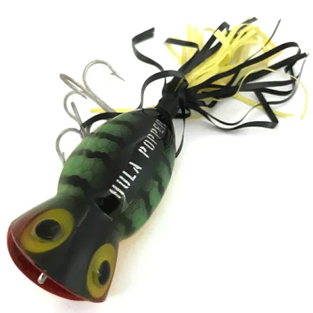 Vintage Fred Arbogast Hula Popper, 1/2oz Perch fishing lure #6863