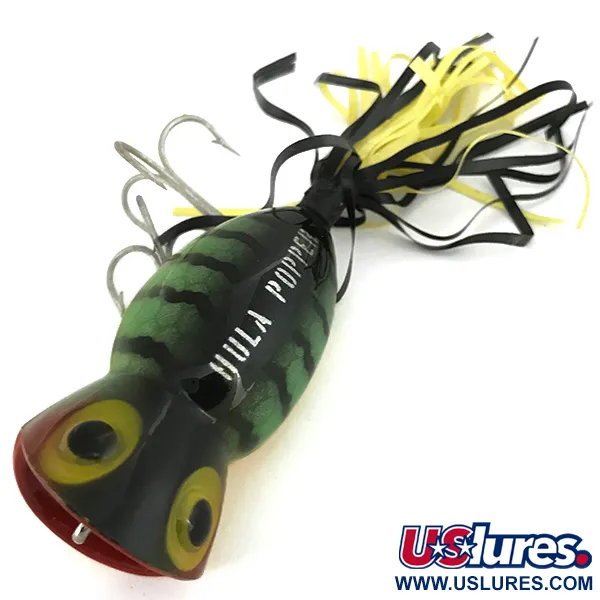 Vintage   Fred Arbogast Hula Popper, 1/2oz Perch fishing lure #6863