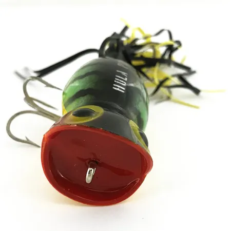 Vintage Fred Arbogast Hula Popper, 1/2oz Perch fishing lure #6863