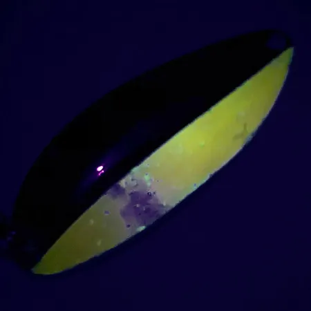 Vintage TODDCO Main liner , 2/5oz Nickel / Nickel / Orange fishing spoon #6877