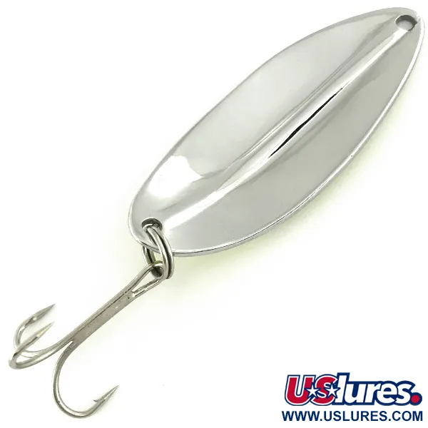 Vintage  TODDCO Main liner UV, 2/5oz Yellow / Red / Nickel fishing spoon #6878