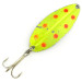 Vintage   Main liner UV, 2/5oz Yellow / Red / Nickel fishing spoon #6878