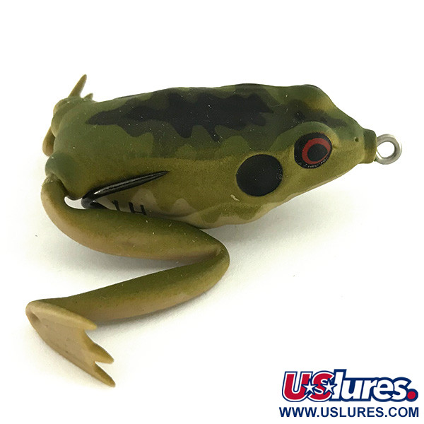 Vintage Weedless LunkerHunt Lunker Frog, 1/2oz Frog fishing #6886