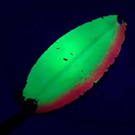 Vintage TODDCO Main liner , 2/5oz Yellow / Orange / Nickel fishing spoon #6887