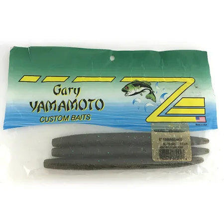 Vintage Gary Yamamoto Yamamoto YamaSenko soft bait 3 pcs, Green fishing #6889