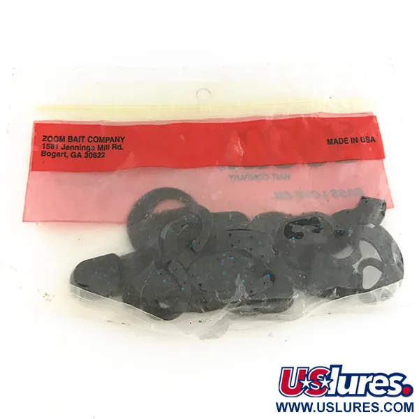 Zoom Swimmin' Chunk soft bait 6pcs, Black / Blue fishing #6891