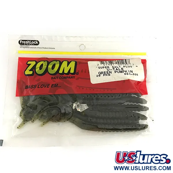   Zoom Super Salt Plus soft bait 20pcs,  Green Pumpking fishing #6892
