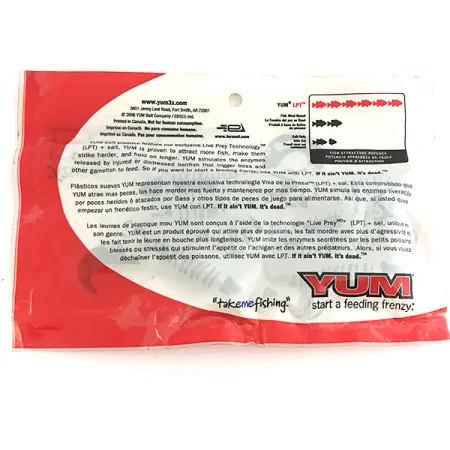 YUM soft bait 8pcs, Green Pumpkin fishing #6893