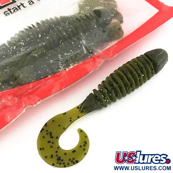 YUM soft bait 8pcs, Green Pumpkin fishing #6893