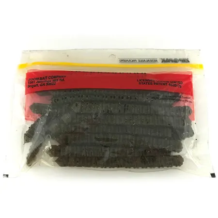 Zoom Super Salt Plus soft bait 19pcs, Green Pumpkin fishing #6896