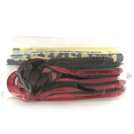 Culprit Original Worm soft bait 10pcs, Red Shad fishing #6897