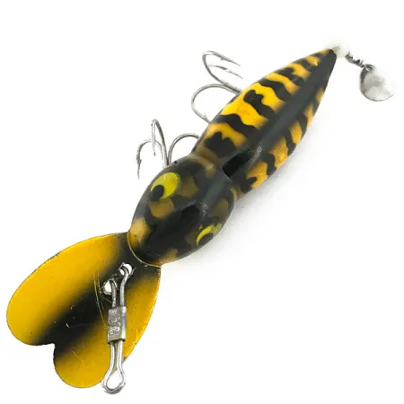 Vintage Whopper Stopper Hellbender, 2/5oz Tiger fishing lure #6902