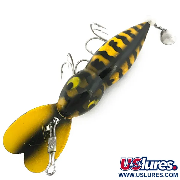 Vintage   Whopper Stopper Hellbender, 2/5oz Tiger fishing lure #6902