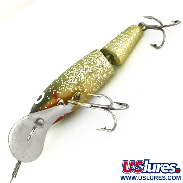 Vintage Suick Cisco Kid Jointed, 1/3oz Pearl Glitter fishing lure #6903