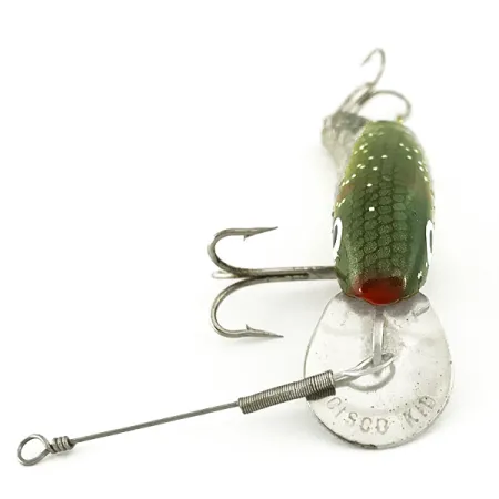 Vintage Suick Cisco Kid Jointed, 1/3oz Pearl Glitter fishing lure #6903