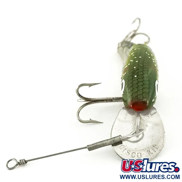 Vintage   Suick Cisco Kid Jointed, 1/3oz Pearl Glitter fishing lure #6903