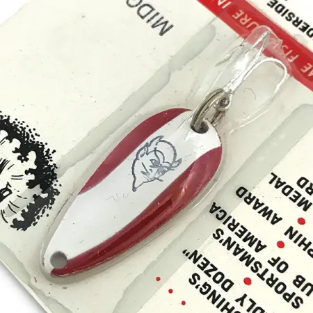 Eppinger Dardevle Midget, 3/16oz Red / White / Nickel fishing spoon #6905