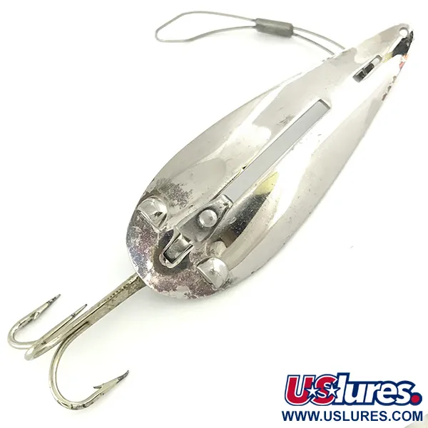 Vintage  Weedless Bait  Weedless Larson Bait Fishtrap, 3/5oz Nickel fishing spoon #6909