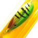Vintage   Weedless Johnson Silver Minnow, 1/2oz Rainbow Perch fishing spoon #6912