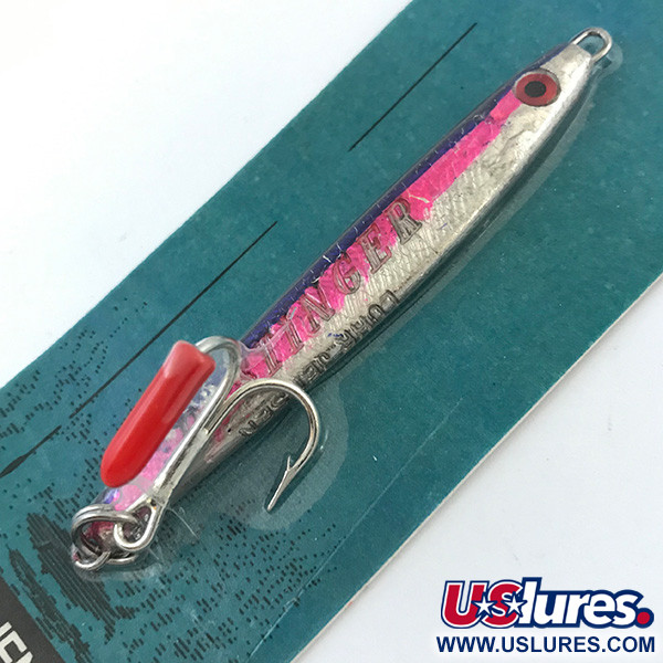  Luhr Jensen Deep Stinger UV, 3/4oz Silver / Red fishing spoon #6927