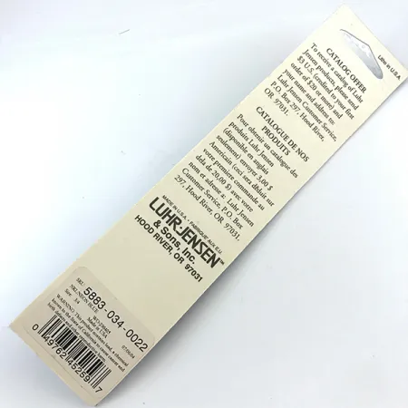 Luhr Jensen Deep Stinger UV, 3/4oz Silver / Red fishing spoon #6927