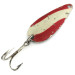 Vintage  Unknown Keystone, 3/16oz Red / White / Nickel fishing spoon #6934