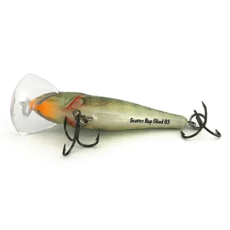 Vintage Rapala Scatter Rap Shad SCRS05, 3/16oz Perch fishing lure #6941